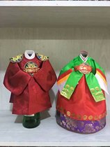 Korean small hanbok ornaments wine bottle display 30cm high-end Korean gauze options