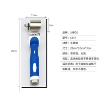 Wall cloth stainless steel flat pressure wheel wallpaper special tool seam roller double bearing texture