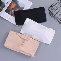 Beauty back without shoulder strap Breasted Underwear Woman Anti Walking Light Wrap Breast bra Summer hit bottom inner lap shoulder blouses