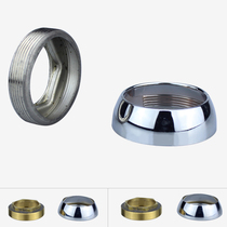 Mixed water valve core gland 35 40 hot and cold water faucet hexagonal gland pressure cap stainless steel decorative cover accessories