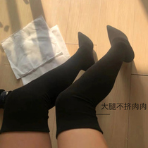 Yang Yiyi autumn and winter new socks boots Womens elastic high heel boots Womens thin heel pointed socks boots knitted boots