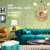 Seamless whole house high-end TV bedside background wall bedroom light luxury wind Net Red simple living room American floral wall cloth