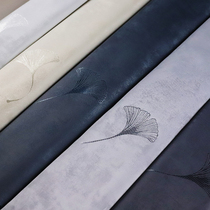 Nordic Qingxin Ginkgo Leaf Living Room Wallpaper Simply Modern Sofa TV Background Wallpaper Seamless Wallpaper