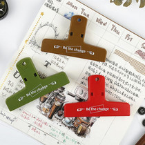 Otaku color retro plastic clip Handbook clip storage magnetic magnet making hand account clip