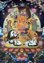 Portrait of the Treasure King of the Gods of Wealth in Tibetan Buddhism Portrait of the King of Vishamen Portrait of the King of Wealth in Tibetan Buddhism Photo sheet Optional