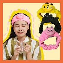 SHARK Sa carved hair band cartoon elastic elastic elastic hair band female face mask special hair band tie hair accessories
