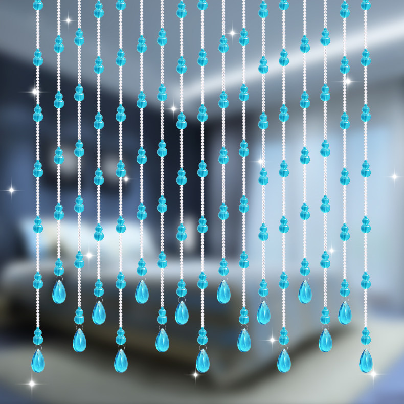 帘葫芦水晶珠帘厕所水晶门帘挂帘成品隔断帘客厅卫生间玄关