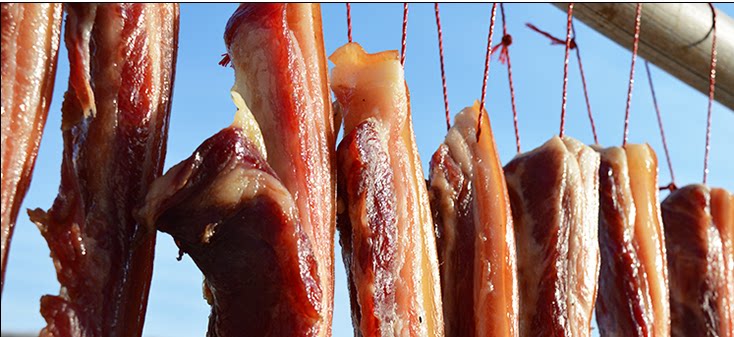 新货日晒土猪咸肉纯手工自制腊味腌肉 500g-武汉忆美味洪山菜薹