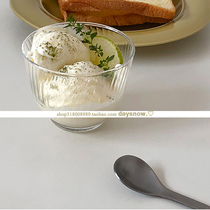 blue glass Japanese small Bowl 170ml afujiaduo Cup ice cream cup Japanese twill tea cup sharing Cup