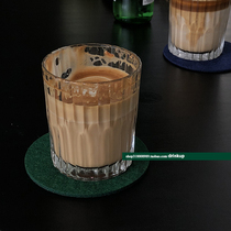 Retro glass heat resistant coffee cup transparent 220ml round classical whiskey glass 300ml cocktail Cup