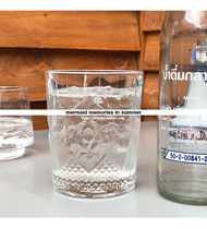 Retro carved glass Transparent Coffee Cup 360ml classic whisky glass cocktail Cup round