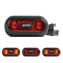 Motorcycle bicycle helmet Helmet helmet USB charging riding equipment Nightline light warning tail light waterproof night riding