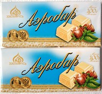 Russian foam white chocolate 5 yuan a piece of 100 grams special 10 20 years of production in January