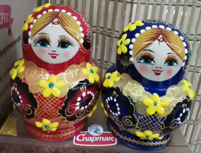 Russian ten-layer big belly paint matryoshka (handmade) 