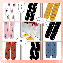 Ins Explosions HUGO Series 18 Spring and Summer Baby Thin Velvet Pants Stockings Children's Socks Dance Pants Pants Pants