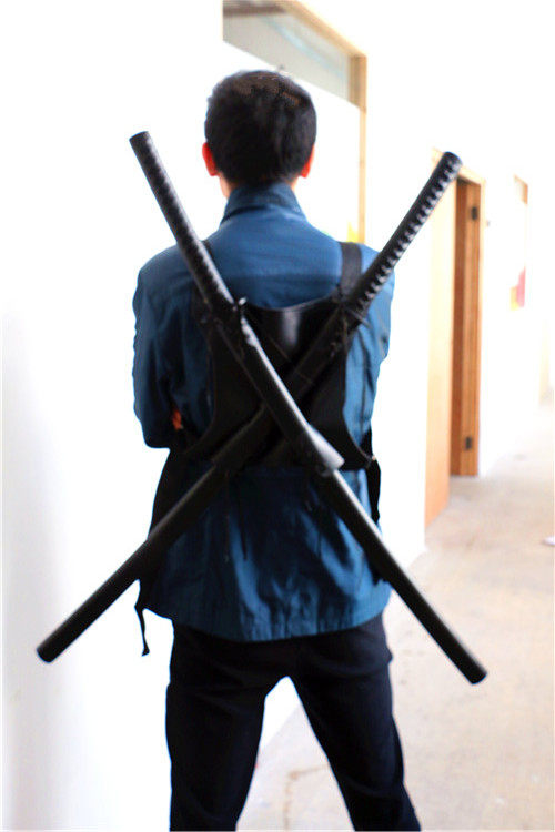电影cosplay道具武器忍者神龟 死侍 暗部忍者刀剑双刀可背未开刃