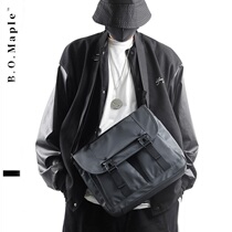 BOMaple 2022 New Mens Single Shoulder Bag Anti-Splash Satchel Satchel Bag Retro Mailbag Nylon Man Bag Backpack