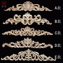 East Yangwood Carved Eurostyle Cupboard Door Solid Wood Applique with flower door head flower European-style flower sheet long flower sheet