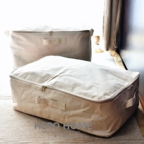 Thickened cotton linen fabric storage box clothes quilt finishing box wardrobe storage box bottom household clothing storage bag
