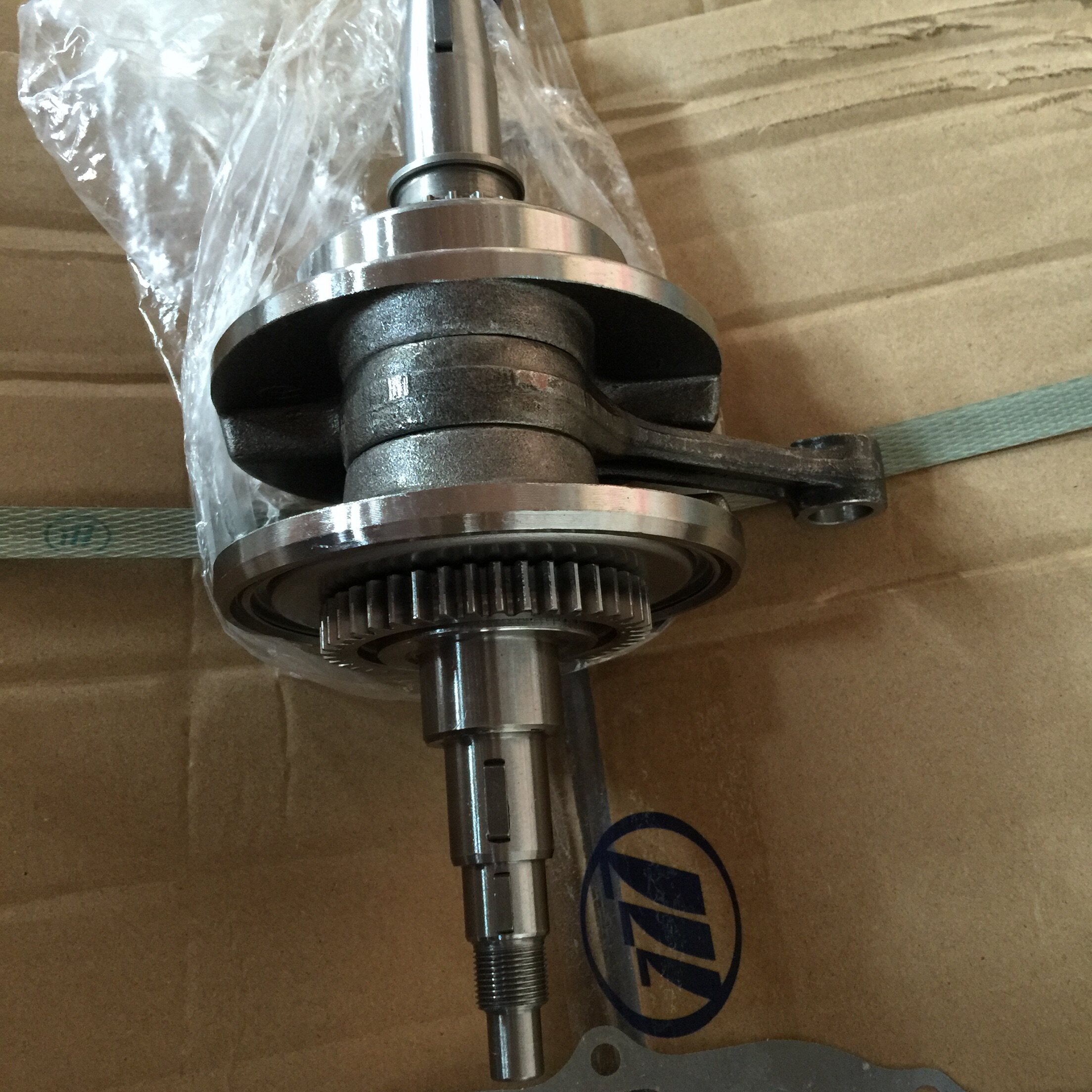 力帆摩托原装配件nbf150nbf200水冷曲轴lf150200曲轴连杆总成