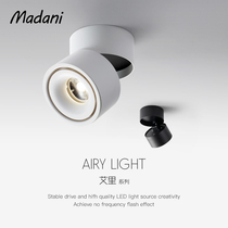 Light led Downlight living room ceiling lamp corridor lamp Wall washer adjustable angle COB black spotlight Nordic