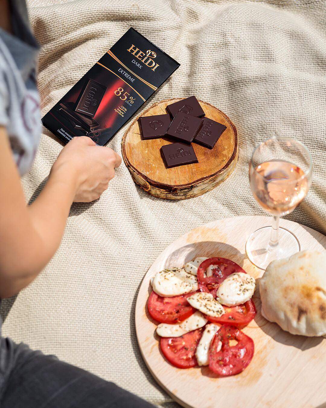 组合 罗马尼亚heidi 赫蒂85%特浓黑巧克力80g*5排