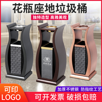 Stainless Steel Hotel Trash Can Lobby Sale offices Vertical Guest House Elevator Mouth Hallway Office office Clubhouse Ash Bucket