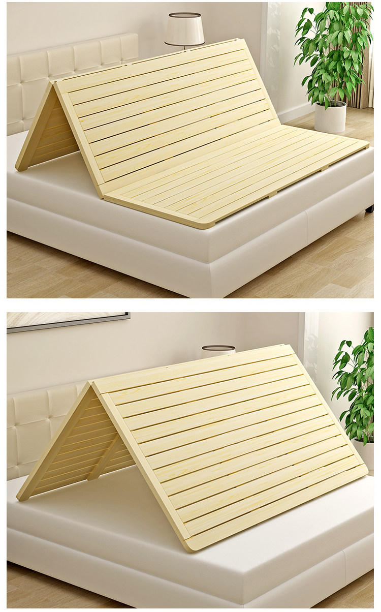 木板床垫硬板折叠实木排骨架床板1.5米1.8米1.2榻榻米床架可定制