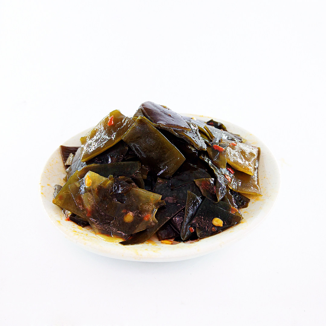 湖南特产麻辣海带片小零食丁丁同学脆海带结开袋即食下饭香辣吃的