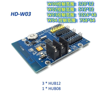 Grayscale HD-W002W03W04 mobile phone WIFI card single color LED display wireless control card partition card