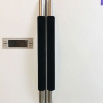 Double door refrigerator door handle protective cover extended fabric property door anti-collision handrail cover Black handle gloves