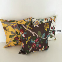 Square linen sofa cushion car pillow pillow cover without core Custom size 45 50 55 60 65 70