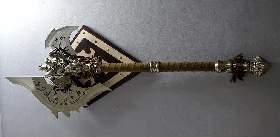 萨鲁法尔大王 纯不锈钢 影之哀伤 橙斧1 1全金属 cosplay未开刃