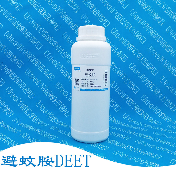 避蚊胺deet 驱蚊胺 防蚊虫叮咬 n,n-二乙基-间甲基苯甲酰胺 500g