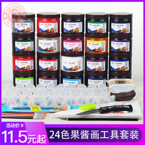 Jam painting jam set tool full set Chef kitchen painting creative plate decoration small squeeze pot bottle