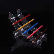 Stationery store multifunctional pen holder neutral pen display stand pencil color pen full transparent insert pen set shelf