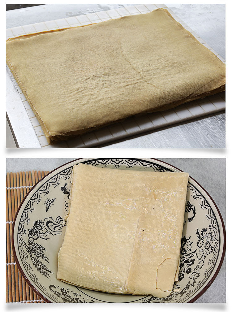密云农家豆片老北京新鲜纯手工自制豆皮五香豆腐片 200g 特产小吃