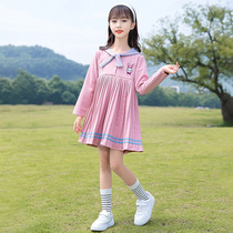 Girls long-sleeved dress Spring and Autumn Childrens Princess Dress Little Girl Filled Dress Childrens Autumn Dress Skirt 10 Years Old