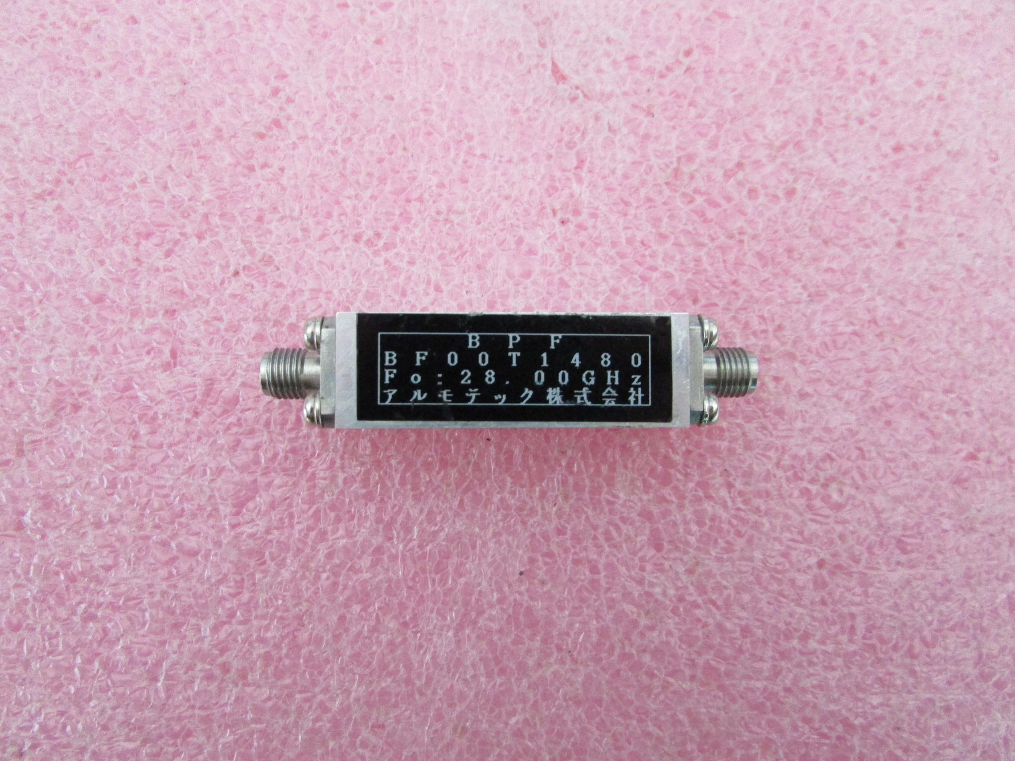 92mm 射频微波 同轴 带通滤波器bf00t1480 产品描述 品牌 进口 型号
