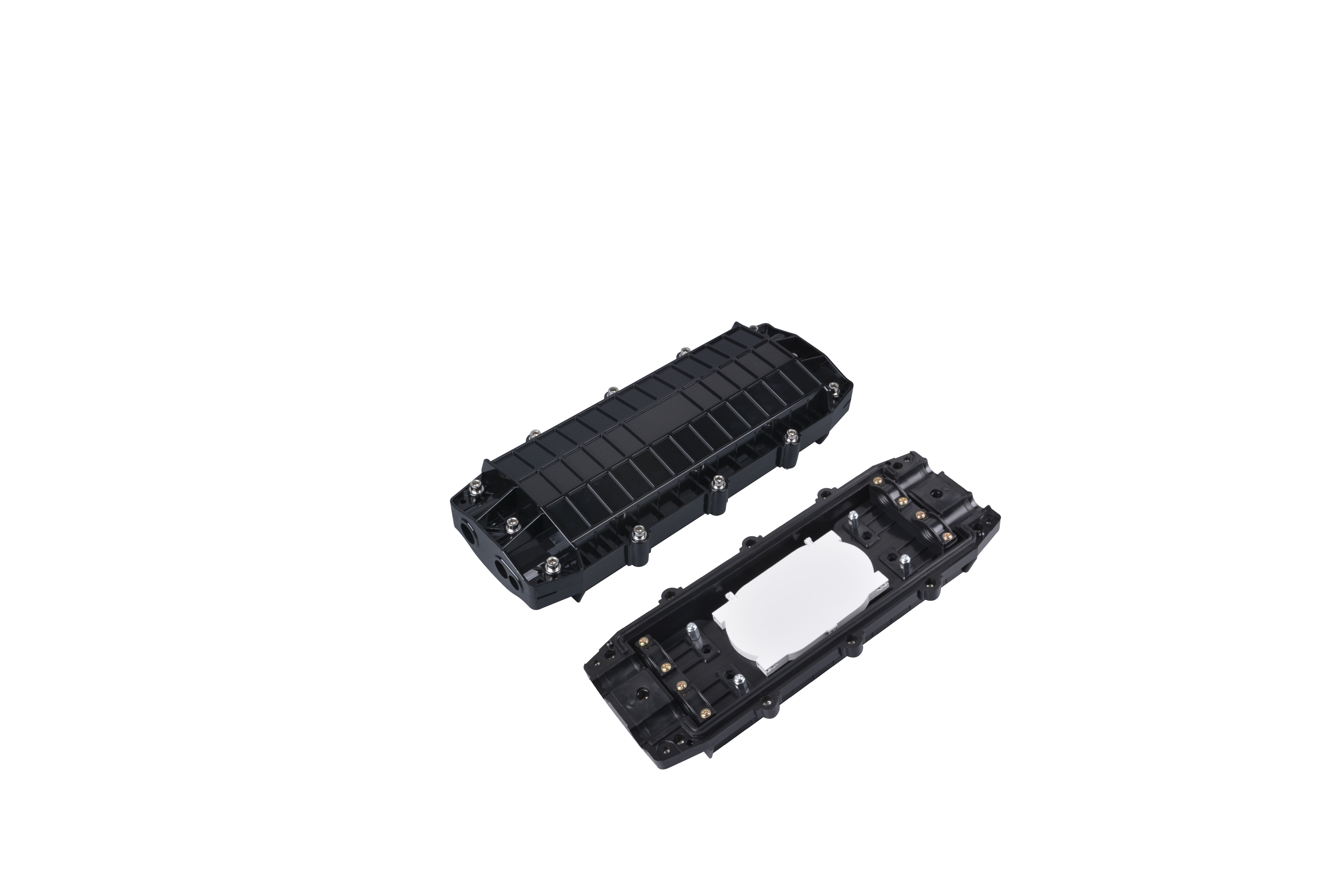 卧式接续盒三进三光缆接头盒出螺丝防脱落式12芯48芯96芯144芯