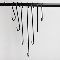 Clothing store S hook hanging clothes hanger adhesive hook S-shaped stainless steel hook Golden Hook extended clothes hook pants hook hook