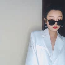 European and American personality big circle earrings for women 2021 new trendy circle circle round temperament exaggerated cool high-end earrings