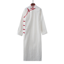 New fashion gown robe cross talk February red same style Hanfu mens stage performance Mr.