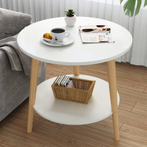 Simple small coffee table simple modern creative small round table European small apartment sofa side balcony mini table