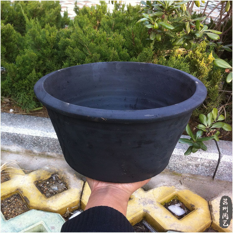 土陶 粗陶 黑陶 泥陶 泥盆 瓦盆 陶盆 陶罐 泥罐 透气 透水 花盆