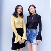 Brother Amarsch new 2020 Autumn womens flared sleeve T-shirt base shirt 1300594-1104311-001