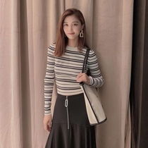 Brother Amashi womens official website Womens counter 2020 Autumn striped knitted sea soul sweater 5399408