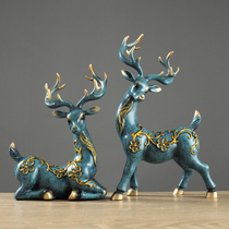 European lovers deer crafts ornaments creative home model room living room TV cabinet porch exhibition cabinet decorations