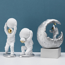 Personality astronaut moon lamp craft ornaments home study bedroom living room Nordic decorations creative gifts
