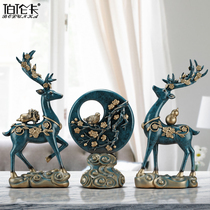 Creative deer ornaments home American living room TV wine cabinet porch bedroom decorations wedding gifts gifts